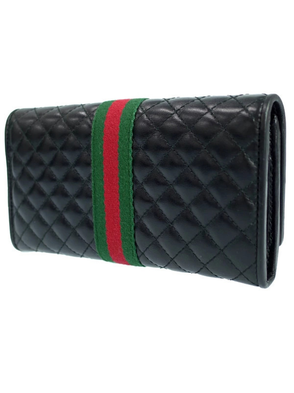 Gucci Web Wallet fold Long Bi Quilted